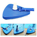 Triangle Pool Vacuum Head Inground Above Ground Swimming Pool Vacuum Brush Head Spa Vinyl Pool Vacuum Attachment with Weighted Base and Brushes. 