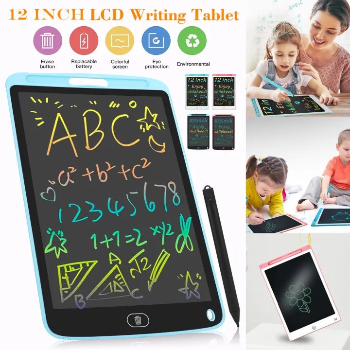 New%2012"%20Multicolor%20Lcd%20Writting%20Tab%20for%20kids,%20Office%20Writing%20Board,%20Digital%20Drawing%20Pad,%20Erasable%20E-writer,%20Digital%20Drawing%20-%20Image%205