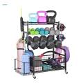 Home Gym Equipment Storage Rack Storage Rack for Yoga Mats Basketball Balls. 