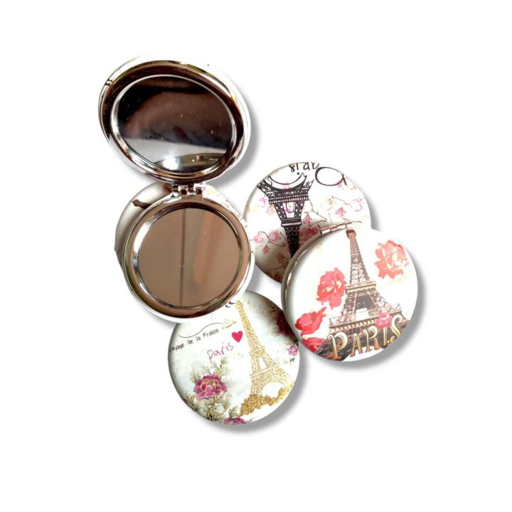 Pocket Mirror For Girls Mini Portable Makeup Fashion Cute Pocket Round Double Sided Folding Makeup Mirror Female Gift