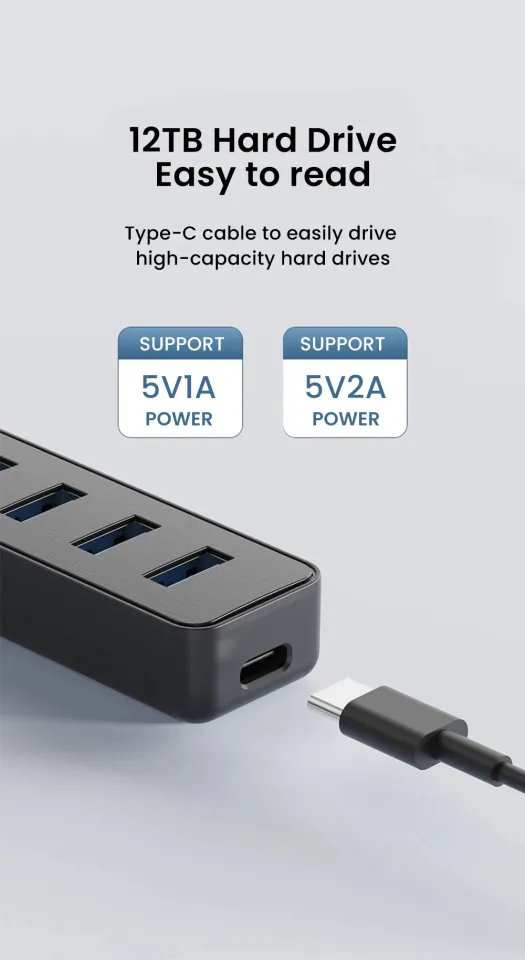 Elough 4 Ports USB HUB 3.0 High Speed Multi USB 3.0 Splitter Type c USB 2.0 Expander Power Adapter For PC Computer | Daraz.com.bd