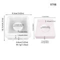 Silica Silicone Mold Heat-Resistant 9.4*7.9cm Candle Holder Mold Resin Molds for Craft Projects Home Decor Hobbyists.