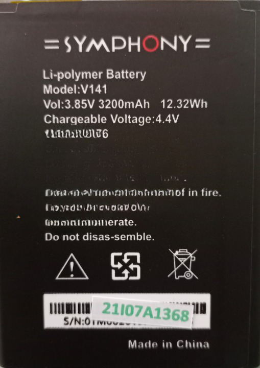 Symphony%20V141%20Mobile%20Battery%203200%20mAh%20-%20Image%202