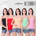 5 Pieces LeeWear tank top for women spaghetti strap tank top sleeveless tops for women long tank tops gym tank tops 04_07_05TA21101_Qty05. 