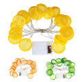 2M 10 LED Lemon Slice Decorative Light String / Net Red Light / Ins Style Room Decoration Wedding Party Home Decoration LED String. 