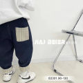 Boys' Jeans 2023Autumn New Product Boys' Baggy Pants Jeans Korean Style Hop Striped Micro Stretch Cotton Korean Style.