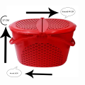 Cat/Dog/Rabbit/Pet Carrier Basket- Red.