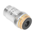 Achromatic Objective Lens, Fine Workmanship 20.2mm Interface 10X Microscope Lens for Biological Microscopes.