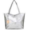 Ladies Leather Handbags, Handbags, Ladies Shoulder Bags, Designer Handbags, Leather Handbags-Silver. 