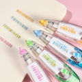 Erasable Highlighter Colorful Tape Student Office Reading Mark Sticker LINER DOT 6mm*4M. 