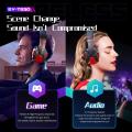 Sy-t830 Wireless Headphone Bluetooth-compatible Headset Low-latency Built-in Microphone Luminous E-sports Gaming Earphones. 