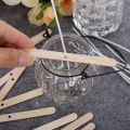 Candle Making Kit,Wooden Candle Wick Holders,Candle Wick Sticker,Candle Wicks Candle Centering Tool for Candle DIY Craft. 