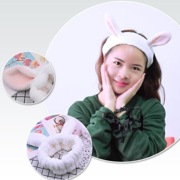 Adorable%20Rabbit%20Ear%20Makeup%20Hair%20Band%20For%20Women,%20Simple%20Headband%20For%20Washing%20Face%20-%20Image%203
