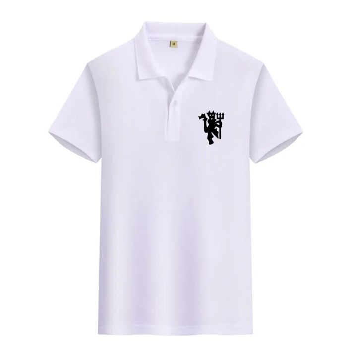 Summer Men's Manchester United Football Training Casual Polo Shirt Trendy and Versatile Breathable T-shirt