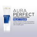 International European product skin care Loreal Paris Aura Perfect face wash used for male/female - 100 ml. 