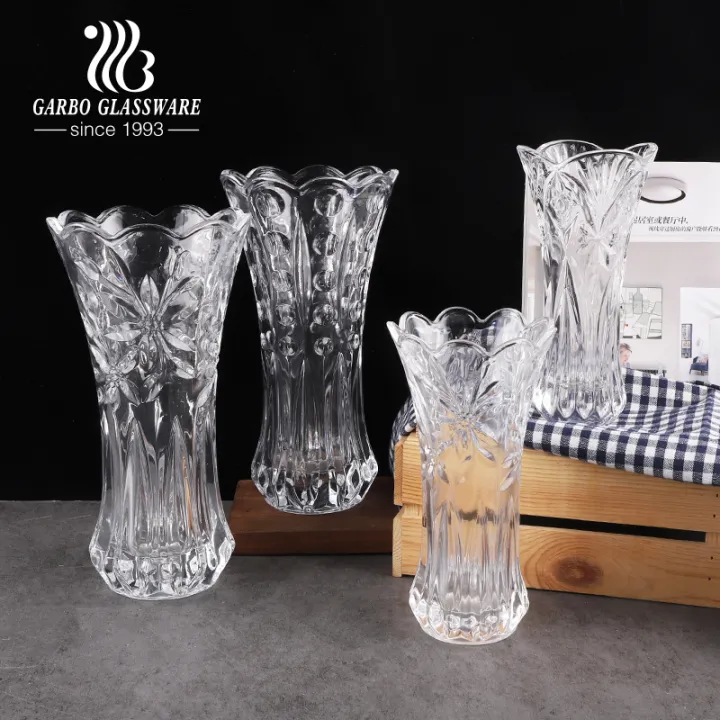 7.5''%20Inch%20Glass%20Vases%20For%20Home%20Decor%20Clear%20Height%20Glass%20Crystal%20Vases%20-%20Flower%20Vase%20-%20Image%202