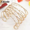 Unexda Designer Fashion Jewelry Bracelets Luxury For Women Simple Cutout Cuff Bracelets Party Gift Bracelet Gothic Accessories. 