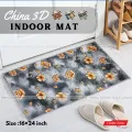 China 3D Door Mat Paposh Doormat Water Absorbent Floor mat 16 * 24 inch anti slip mat Red , Blue , Black , White Indoor mat Room mat Rugs carpet. 