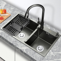 TekaSpain Handmade Stainless Steel Kitchen Sink 36 x 18" (BLACK).