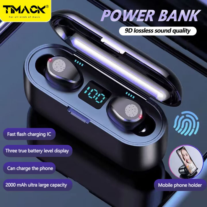 Timack%C2%AE%20F9%20TWS%20Wireless%20Earbud%20Bluetooth%20Earphone%20HIFI%20MUSIC%20Stereo%20Headphone%20With%20Mic%20Touch%20Control%20Headset%20For%20iPhone%20Xiaomo%20Samsung%20-%20Image%202