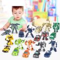 Mini Transformation Cars Kid Classic Robot Car Toys Action & Toy Figures Plastic Deformation Boys Gifts for Children. 