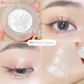 6 Colors Fine Glitter Eyeshadow Diamond Eye Shadow Palette Silvery Pink Purple Golden Cyan Brown Gorgeous Shimmer Glossy Shiny Highlighter Women Girls Eyes Makeup. 
