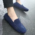 Men Casual Shoes Fashion Men Shoes Handmade Suede Genuine Leather Mens Loafers Moccasins Slip On Men's Flats Male Driving Shoes KEEMEEUYZO. 