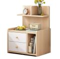Mearaj Furniture Bed Side Table 30H 20L 12W Inches HM32 With Two Drawer And File Cabinet.