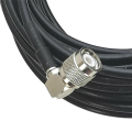 RG58 TNC Male Plug to TNC Male Plug Right Angle Connector Jumper Pigtail Cable. 