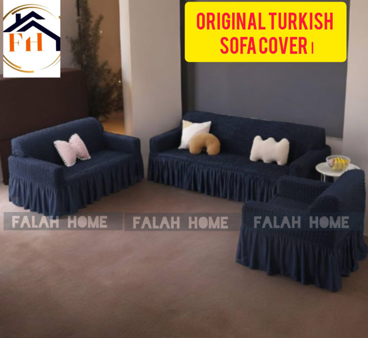 Sofa Cover 2 + 2 + 1 = 5 Seater Stitched Spandex Fabric - sofa cover