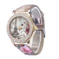 Women Big Watches Fashion Luxury Crystal Paris Eiffel Tower Watches Women Leather Band Quartz Wristwatch Casual Ladies Watches. 
