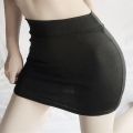Upskirt Solid Color Soft Silk Lotus Leaf Pendulum Transparent Nightclub Party Livestream Mini Skirts For Nightclub woman. 