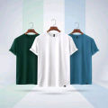 Combo 3pis jersey t-shirt for men - Solid color Summer outfit Combo t shirt. 