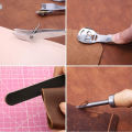 18pcs Leather Tooling Kits Include Awl Polish Tool Punch Tool Leather Craft Punch Tools Kit For Beginner Professionals. 
