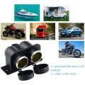 2X Lighter Socket 12V Waterproof Dual Power Plug Outlet with Wire for Car Motorcycle Scooter Boat ATV Rv. 