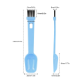8Pcs 2-In-1 Coffee Grinder Brush with Spoon Portable Coffee Bean Grinder Cleaner Brush.