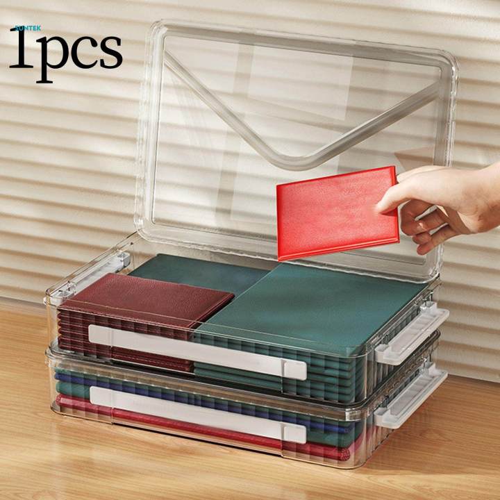 Desk%20Paper%20Organizer,%20Stationery%20Storage%20Box,%20Clear%20Organizer%20Box%20File%20Box%20File%20Storage%20Bins,%20Document%20Storage%20Box,%20for%20Home%20files%20Notebook%20-%20Image%204