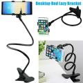 Universal Flexible Long Arms Lazy Bed Desktop Mobile Phone Holder Stand - Black - Phone Stand - Mobile Stand. 
