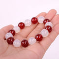 New Anime Fruits Basket Kyo Sohma Bracelet White Red Crystal Beads Bangle Bracelets for Women Men 1:1 Cosplay Props Jewelry. 