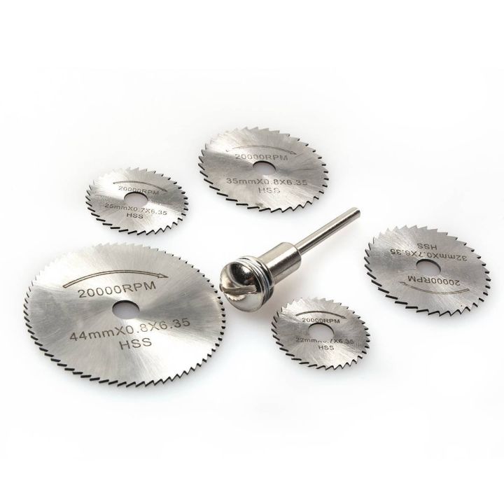 HSS Mini Circular Saw Blades Rotating Tools Diamond Cutting Discs Chuck Rotary Bit Set