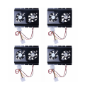 4X Black 3.5 SATA IDE Hard Disk Drive HDD 2 Fan Cooler for PC. 