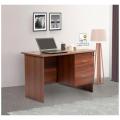 Furnisha Executive Office Table with | Work station Office Desk | Cash Counter Table (Finish Color Walnut) (Walnut). 