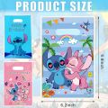 Disney Lilo Stitch Party Favors Bags Plastic Blue Stitch Pink Angel Goodie Gift Bag for Kids Boy Girl Birthday Party Decorations. 
