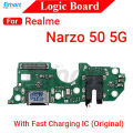 Charging Logic Board For Realme Narzo 50 50a 50a Prime 50i 50i Prime 4G 5G Charging Port USB Plug PCB Dock Connector Spare parts. 