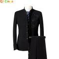 Men Suit Coat Vest Pants Fashion Chinese Retro Style Wedding Groom Suit Stand Collar Classic Terno Masculino Business Blazers.