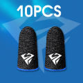 10pcs Mobile Game Fingertip Gloves For PUBG Gamer Sweatproof Anti-slip Touch Screen Finger Sleeve Breathable Gaming Finger Cover.