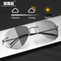 Pilot Rimless Titanium Polarized Sunglasses Men Vintage Ultralight Brand Designer Frameless Grey Photochromic Sun Glasses Women. 