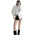 White Western Style Slimming Long-Sleeved Shirt Women's Design Sense Niche 2024 Spring and Autumn New Outdoor Shirt.