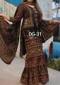 Eid Exclusive Sarara China Linen Gher Three-Piece | Fashionable Collection for Girls/Women - Eid Elegance.