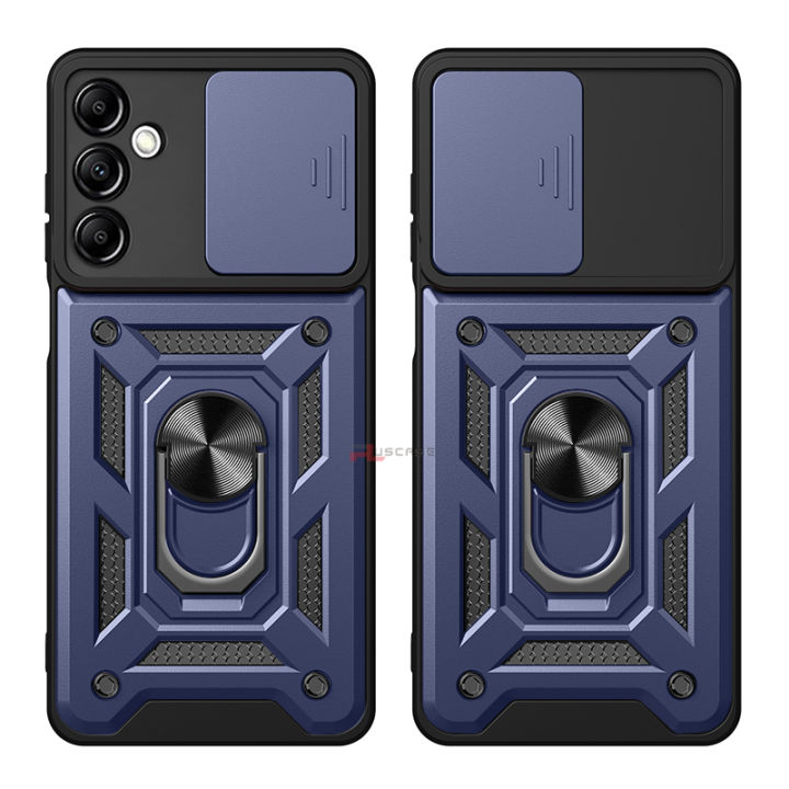 PlusCase%20for%20Samsung%20Galaxy%20A24%204G%20Phone%20Casing%20Slide%20Lens%20Armor%20Case%20Shockproof%20Stand%20Holder%20Camera%20Protect%20Back%20Cover%20-%20Image%202